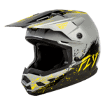 FLY Racing Kinetic Drip Helmet - Grey - Black - Yellow