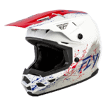 FLY Racing Kinetic Drip Helmet - Red - White - Blue