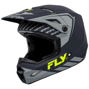 FLY Racing Kinetic Menace Helmet - Matte Grey - Hi Vis