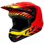 FLY Racing Kinetic Menace Helmet - Red - Black - Yellow
