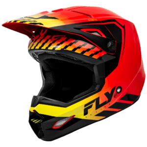 FLY Racing Kinetic Menace Helmet - Red - Black - Yellow