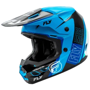 FLY Racing Kinetic Rally Helmet - Blue - Black - White