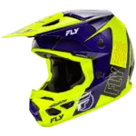 FLY Racing Kinetic Rally Helmet - Hi Vis - Blue - Black