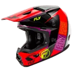 FLY Racing Kinetic Rally Helmet - Red - Black - White