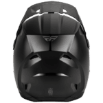 Fly Racing Kinetic Solid Helmet Junior in black with aerodynamic design and ventilation features.