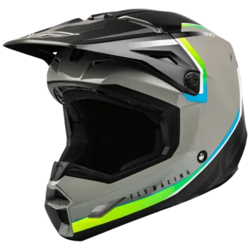 FLY Racing Kinetic Vision Helmet - Grey - Black