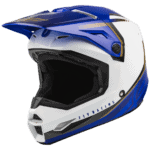 FLY Racing Kinetic Vision Helmet - White - Blue