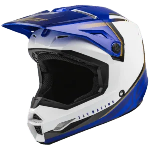 FLY Racing Kinetic Vision Helmet - White - Blue