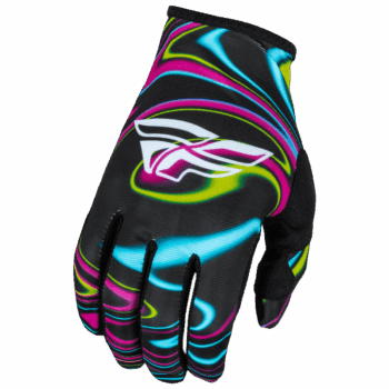 FLY Racing Lite 2024 Gloves - Black - Pink - Electric Blue