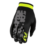 FLY Racing Lite 2027 Flake Gloves - Grey - Hi Vis - Black