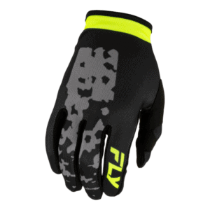 FLY Racing Lite 2027 Flake Gloves - Grey - Hi Vis - Black