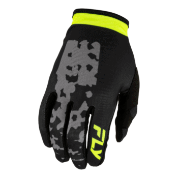 FLY Racing Lite 2027 Flake Gloves - Grey - Hi Vis - Black
