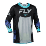 FLY Racing Lite 2027 Flake Jersey - Black - Grey - Multicolour - Front