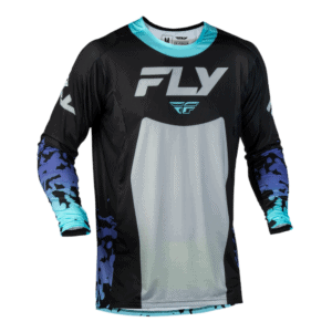 FLY Racing Lite 2027 Flake Jersey - Black - Grey - Multicolour - Front