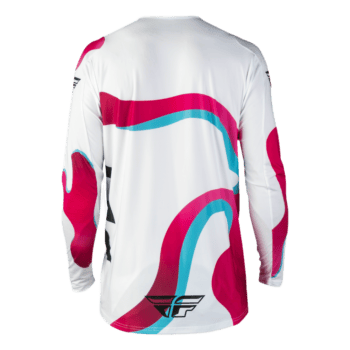 FLY Racing Lite 2027 Vibe Jersey - White Pink Blue - Back