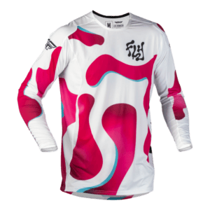 FLY Racing Lite 2027 Vibe Jersey - White Pink Blue - Front