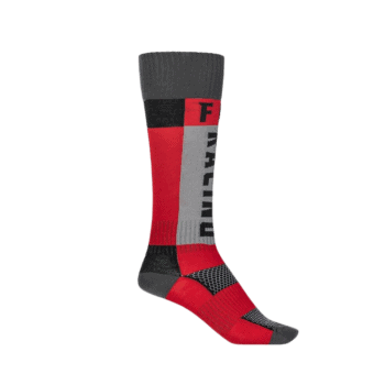 FLY Racing MX Thick Socks - Red - Black