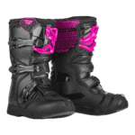 FLY Racing Maverik Boots Junior - Pink Black