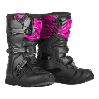 FLY Racing Maverik Boots Junior - Pink Black