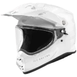 FLY Racing Trekker Solid Helmet - Matte Black - White
