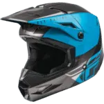 Fly Kinetic Straight Edge Helmet Blue Grey Black