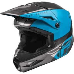 Fly Kinetic Straight Edge Helmet Blue Grey Black