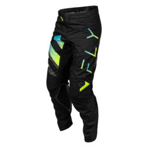 Fly Racing Kinetic Volt Bottoms Black - Grey - Teal - Yellow 02