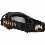 Oakley Airbrake Jeffrey Herlings Signature MX Goggles with black strap and reflective lens for motocross racing.
