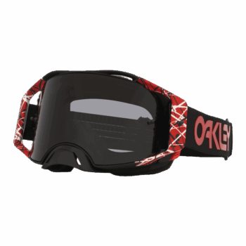 Oakley Airbrake MX Goggles - Red Eddie Strap - Dark Grey Lens