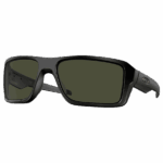 Oakley Double Edge Sunglasses - Matte Black - Dark Grey Lens