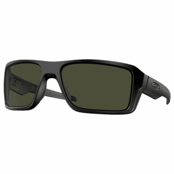 Oakley Double Edge Sunglasses - Matte Black - Dark Grey Lens