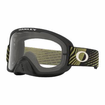Oakley O Frame 2.0 Pro MX Goggles - Green Rigid Strap - Clear Lens