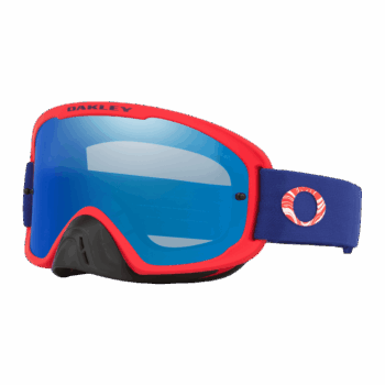 Oakley O Frame 2.0 Pro MX Goggles - Team Red Strap - Black Ice Iridium Lens