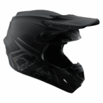 Black Troy Lee Designs GP PRO Mono helmet with aerodynamic design and ventilation features for motocross riders.