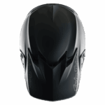 Black Troy Lee Designs GP PRO Mono helmet with sleek aerodynamic design and branding details.