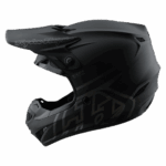 Black Troy Lee Designs GP PRO Mono helmet with matte finish and aerodynamic design for motocross riders.
