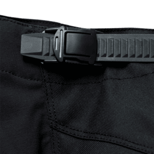 Close-up of Troy Lee Designs SCOUT GP PRO Mono Bottoms with adjustable buckle and durable fabric.