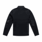 Black Troy Lee Designs SCOUT Softshell Jacket with subtle branding and sleek design, ideal for motorcycle riding and outdoor activities.