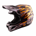 Troy Lee Designs SE5 Carbon Overspray Helmet - Black - Gold