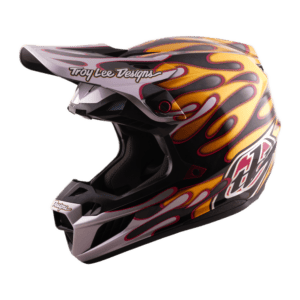 Troy Lee Designs SE5 Carbon Overspray Helmet - Black - Gold