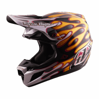Troy Lee Designs SE5 Carbon Overspray Helmet - Black - Gold