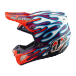 Troy Lee Designs SE5 Composite Overspray Helmet - Violet - White - 02