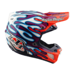 Troy Lee Designs SE5 Composite Overspray Helmet - Violet - White - 03