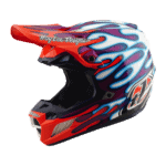 Troy Lee Designs SE5 Composite Overspray Helmet - Violet - White