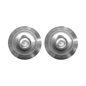 Schuberth FHR - HANS Clips - Silver For SF3 ABP - SF4 - SP1 - SK1 Helmets