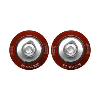 Schuberth FHR HANS Unbranded Clips - Red For SF3 ABP / SF4 / SP1 / SK1 Helmets