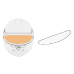 Schuberth Fog Resistant Lens for Rain Adhesive Sealing