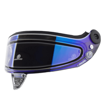 Schuberth Rain Visors - Mirrored Multilayer Blue - Clear Standard Rain Visor
