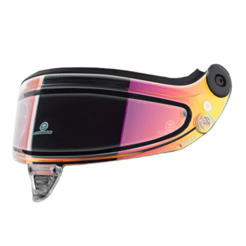 Schuberth Rain Visors - Mirrored Multilayer Red - Clear Standard Rain Visor