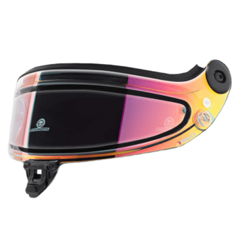 Schuberth SDL Rain Visors - Mirrored Multilayer Red Clear - Rain Visor